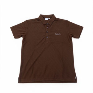Boys' Premium Textured Polo Shirt – Classic Short Sleeve Cotton Blend Polo – Brown